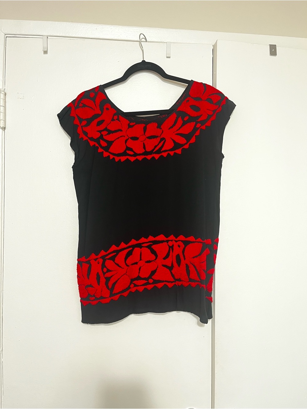 Hand Embroidered Mexican Blouse